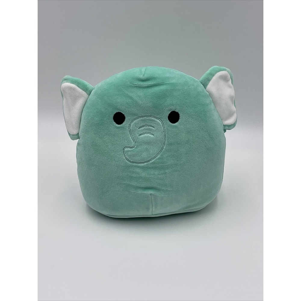 Squishmallow 8" Diego Elephant Soft‎ Teal Plush Green Turquoise NWOT